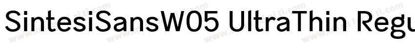 SintesiSansW05 UltraThin Regular字体转换